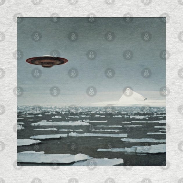 Antarctica UFO by Brian Free Artwork